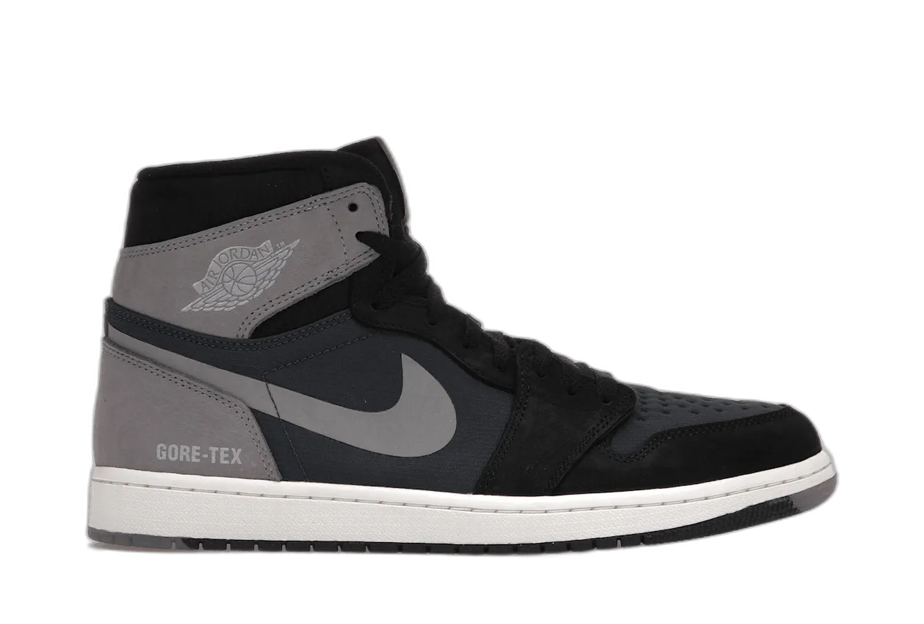 High Ankle Support Breathable mesh Air Jordan 1 Retro High Element Gore-Tex Black Particle Grey