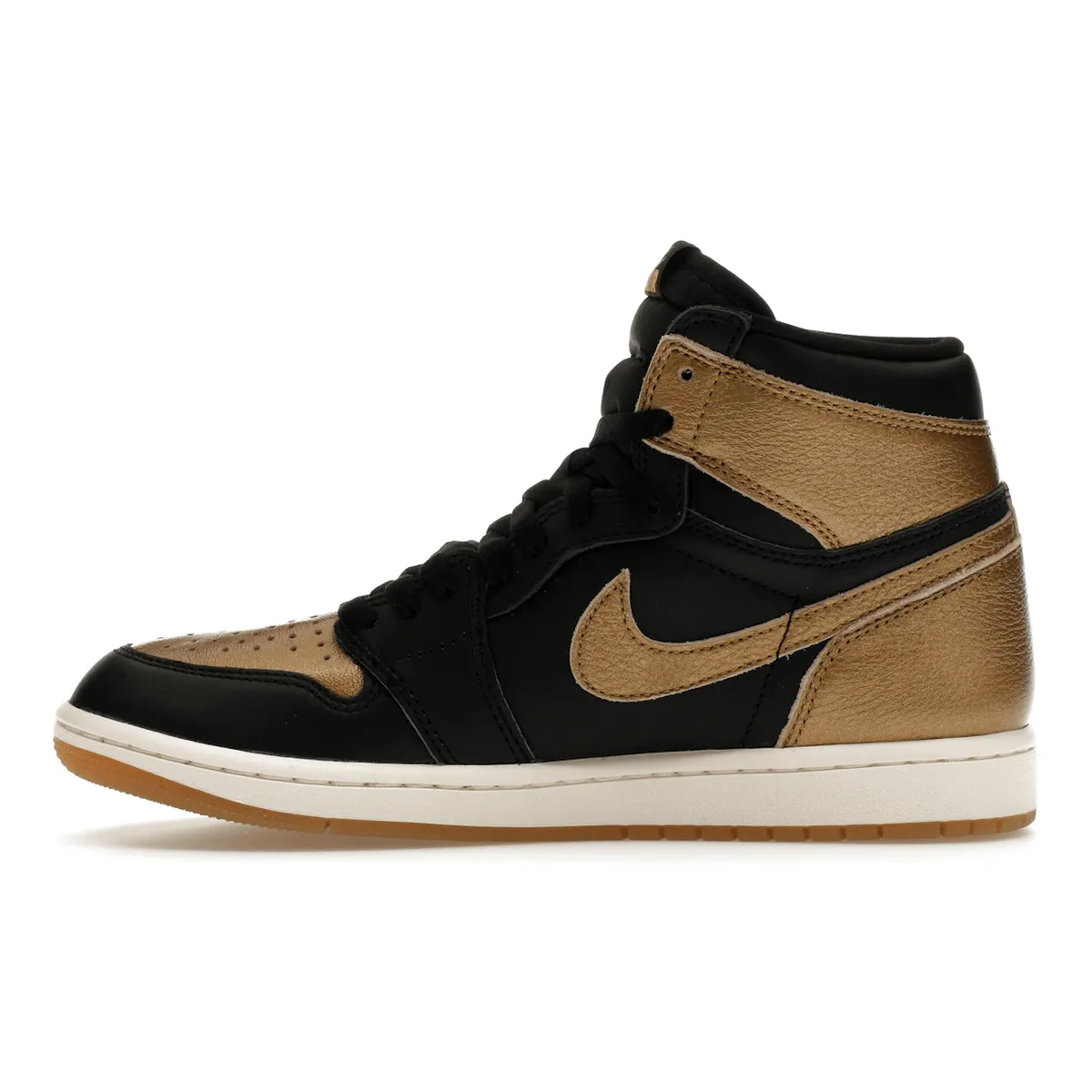 Air Jordan 1 Retro High OG Black Metallic Gold Functional Design
