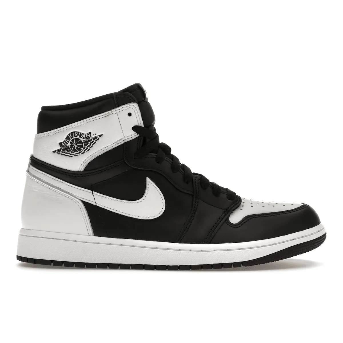 Air Jordan 1 Retro High OG Black White walking shoes