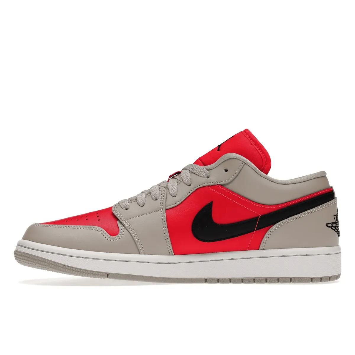 Air Jordan 1 Retro Low Light Iron Ore Siren Red Cushioned