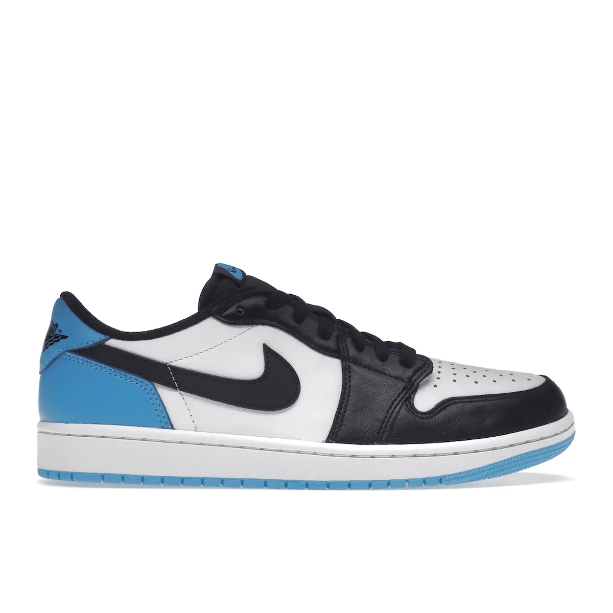 Eva Midsole Outdoor Speed Air Jordan 1 Retro Low OG Black Dark Powder Blue