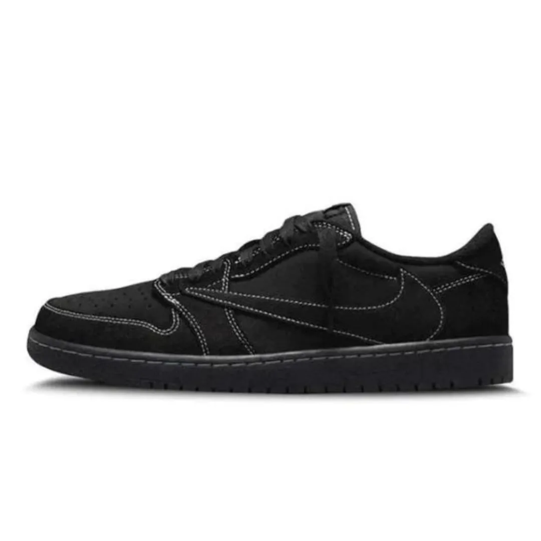 Air Jordan 1 Retro Low OG SP Travis Scott 'Black Phantom' Flexible Motion Supportive shock absorption