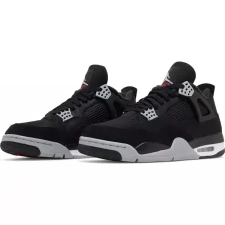 Air Jordan 4 Retro Black Canvas Cloud Cushion Tech