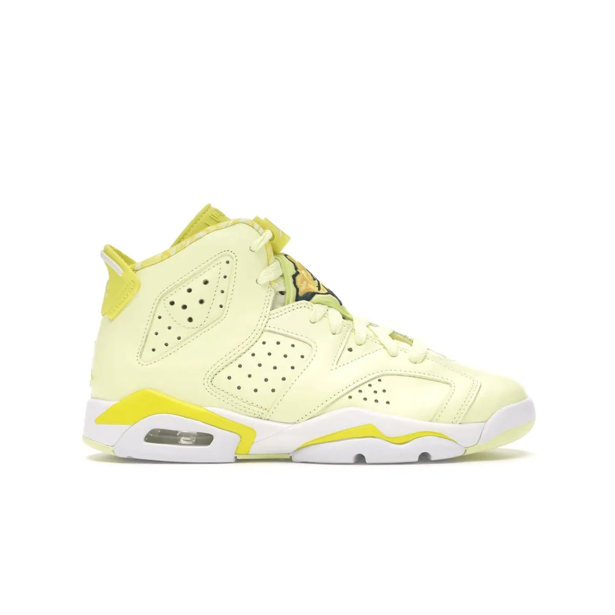 Quick Response Padding Details Air Jordan 6 Retro Dynamic Yellow Floral