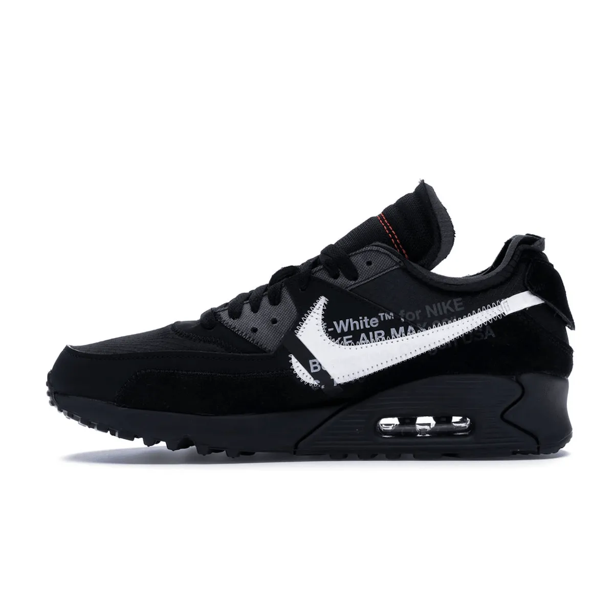 Air Max 90 X Off White Black Versatile Use Design