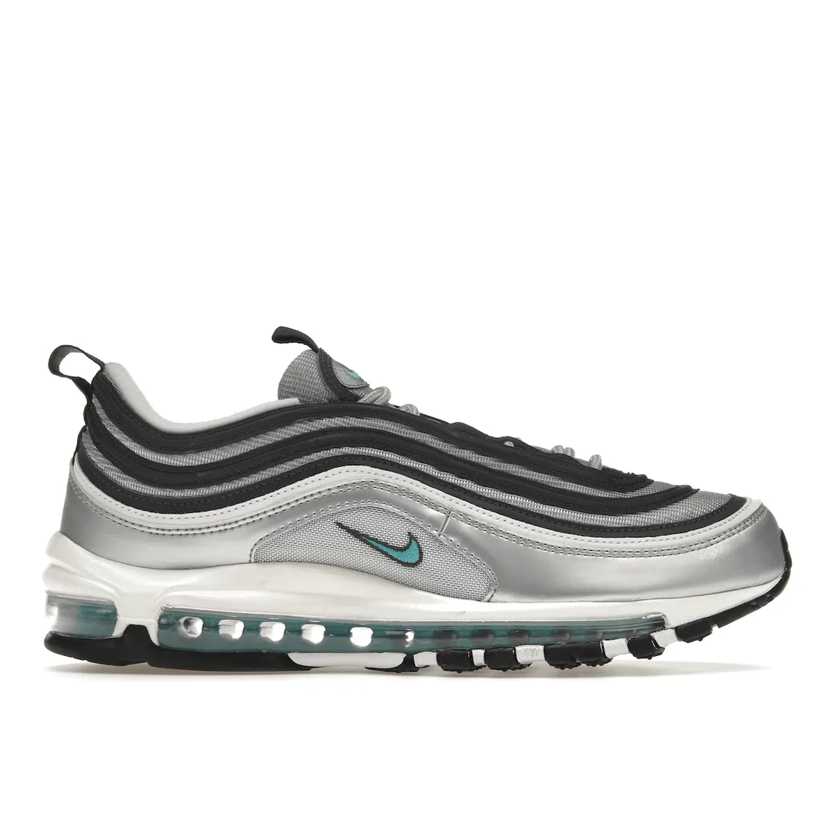 running in low - altitude areas Air Max 97 Metallic Silver Chlorine