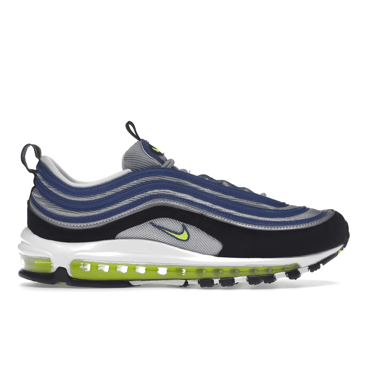 shock-absorbing shoes stretchy running gear Air Max 97 OG Atlantic Blue Voltage Yellow