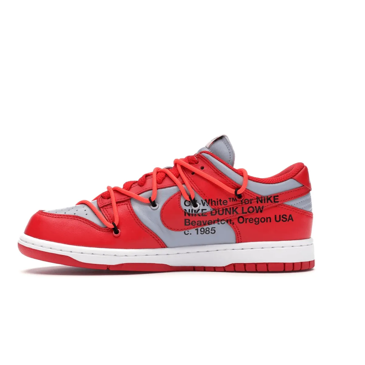 Air Step Nike Dunk Low X Off-White University Red