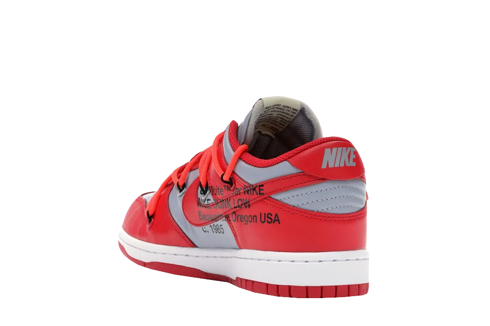 Air Step Nike Dunk Low X Off-White University Red
