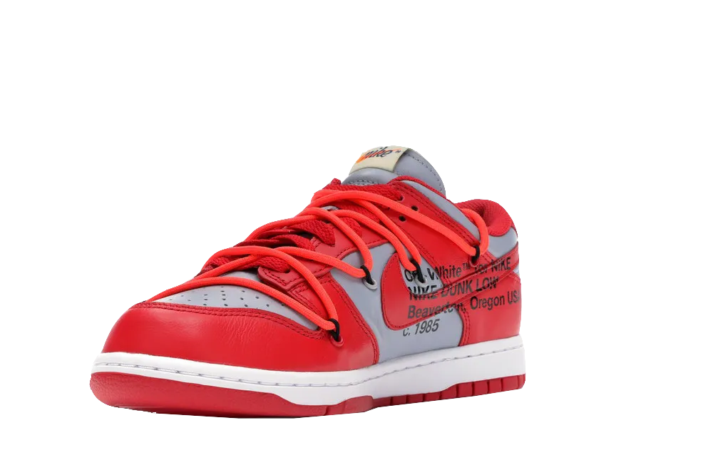 Air Step Nike Dunk Low X Off-White University Red