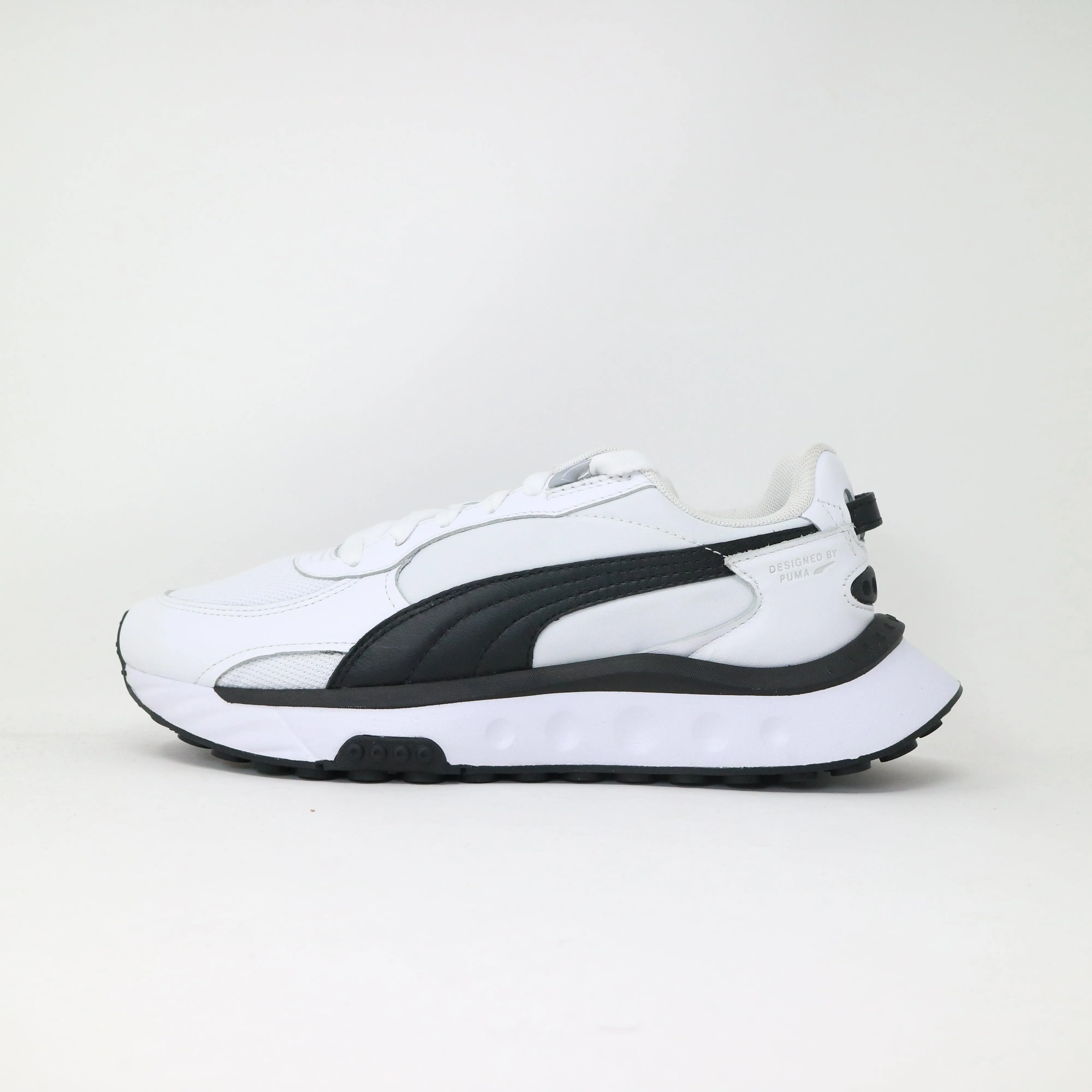 Green Core Men's Puma Wild Rider Route - White Black