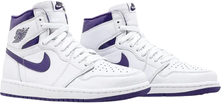 AJ 1 Retro High Court Purple Casual Edge Finish