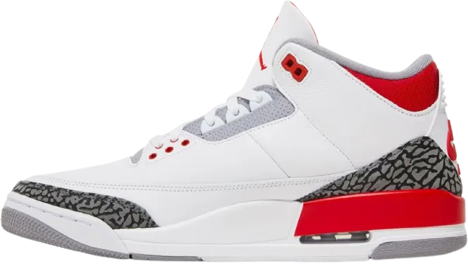 AJ 3 Retro Fire Red Boosted style