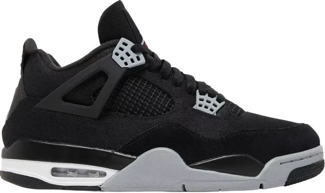 Padded collar AJ 4 Retro Black Canvas