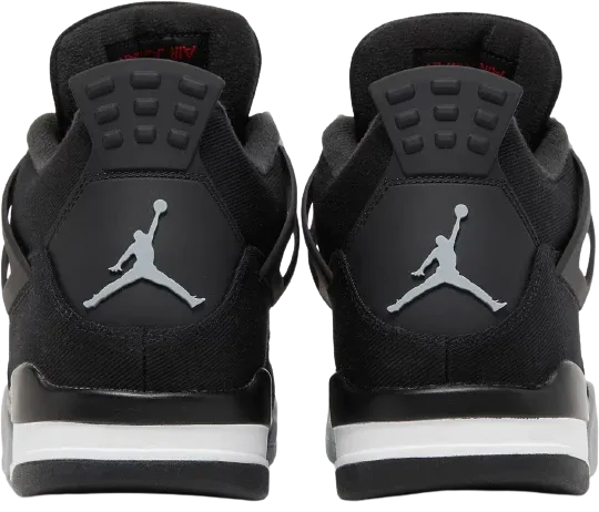 AJ 4 Retro Black Canvas Durable Material