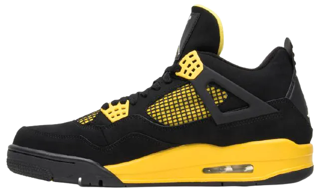 AJ 4 Retro Black Thunder Sharp