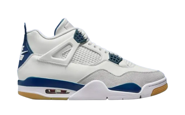 AJ 4 SB Summit White/Navy Foot Fresh Style Play