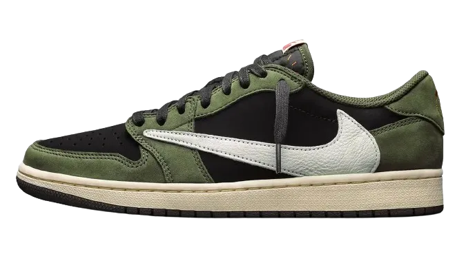 Lightweight Construction AJ1 Low Travis Scott Black Olive