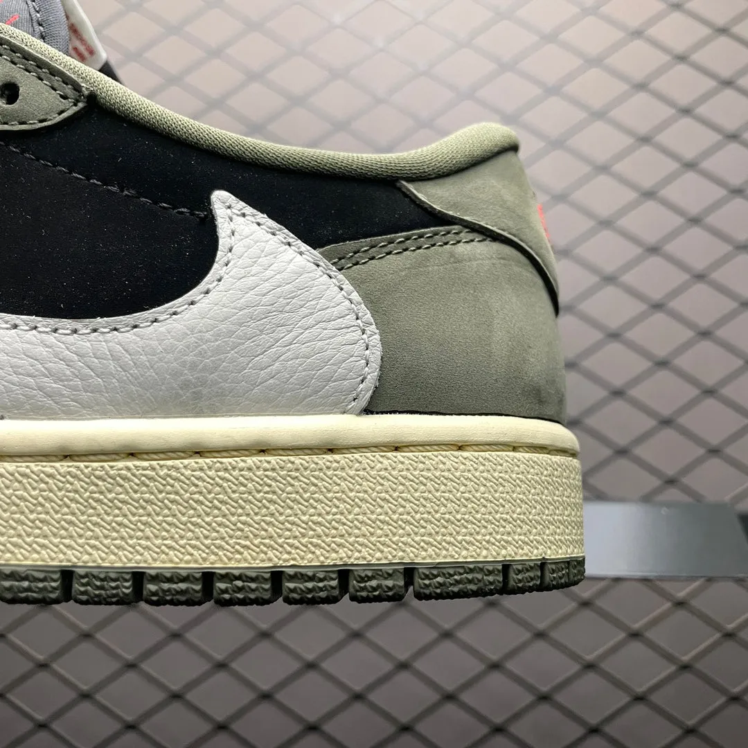 AJ1 Low Travis Scott Black Olive Run Smart