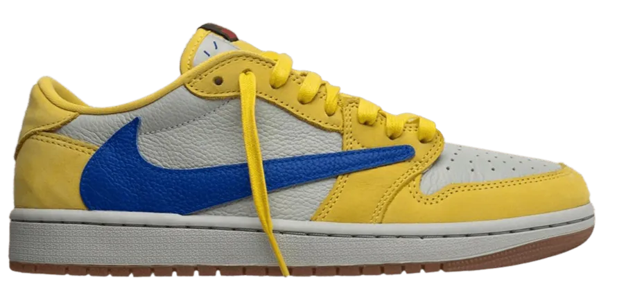 Stream Jog AJ1 Low Travis Scott Canary Yellow