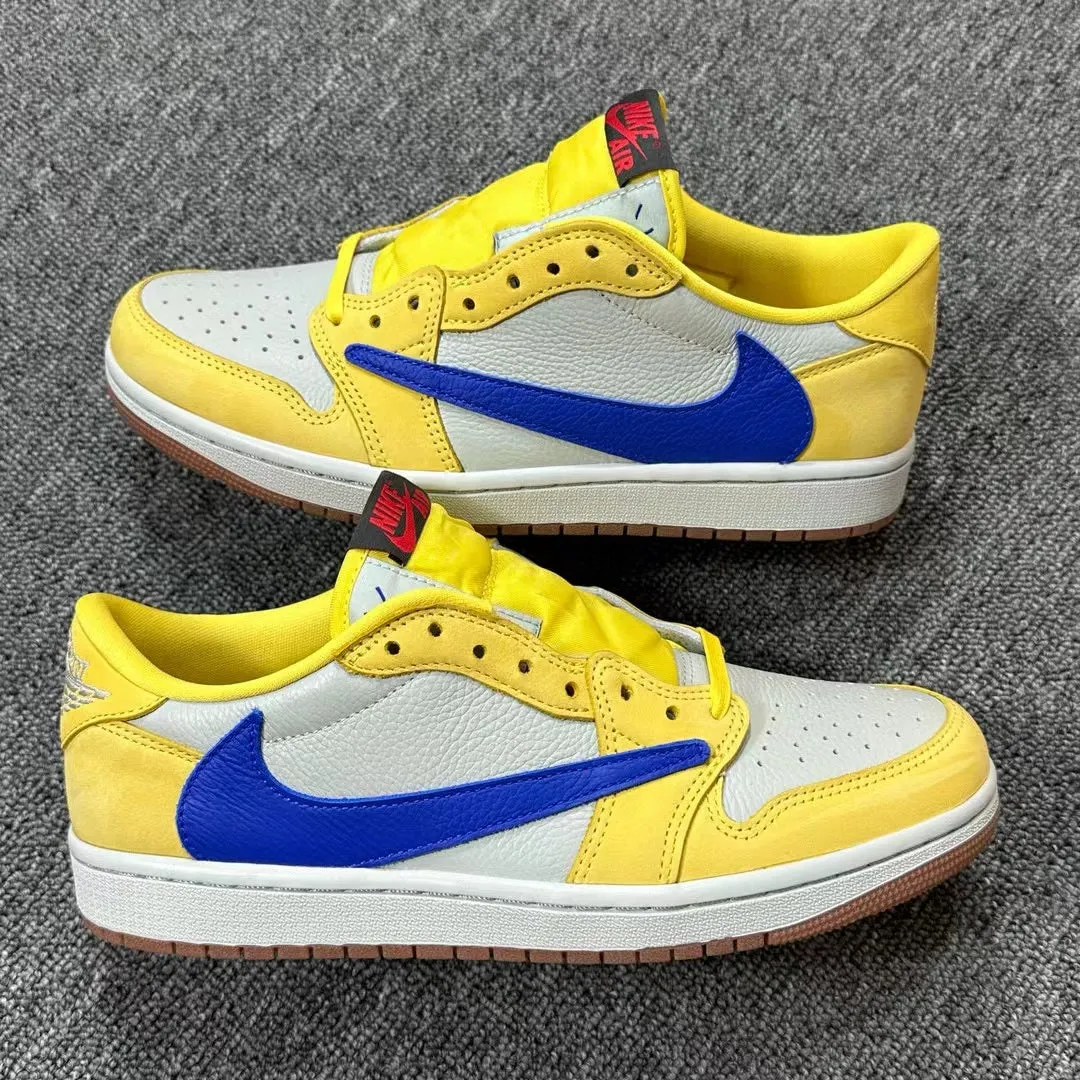 AJ1 Low Travis Scott Canary Yellow Luxe support