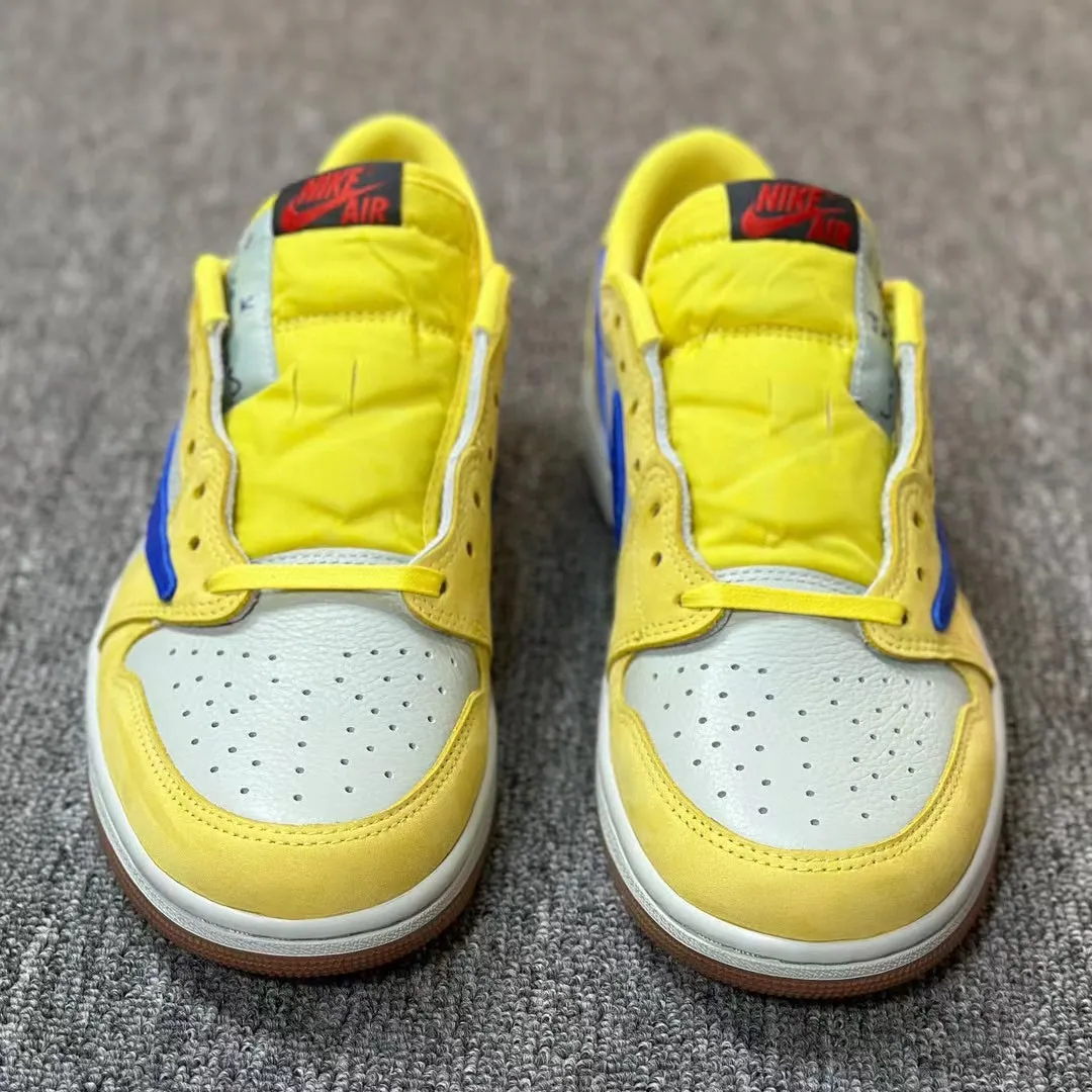 AJ1 Low Travis Scott Canary Yellow Luxe support