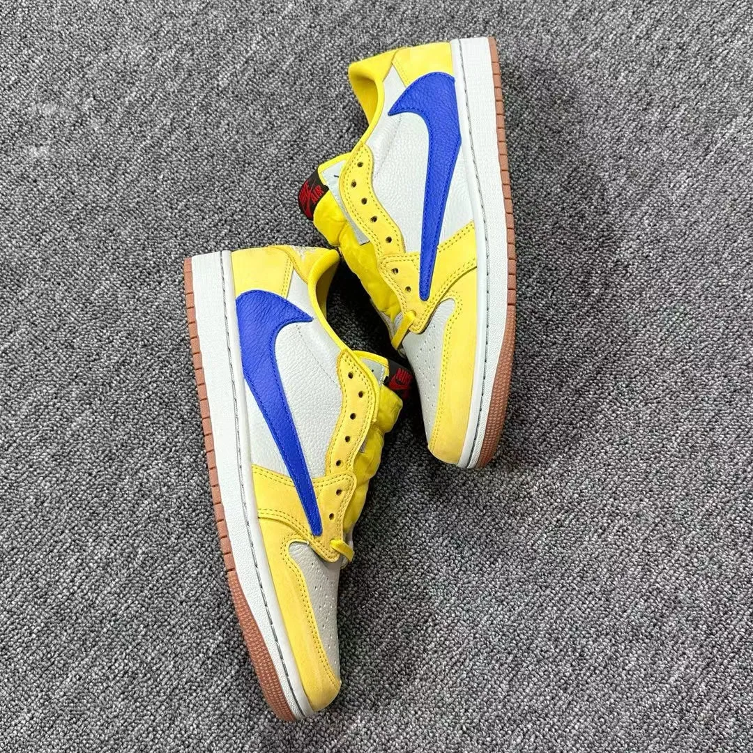 AJ1 Low Travis Scott Canary Yellow Luxe support