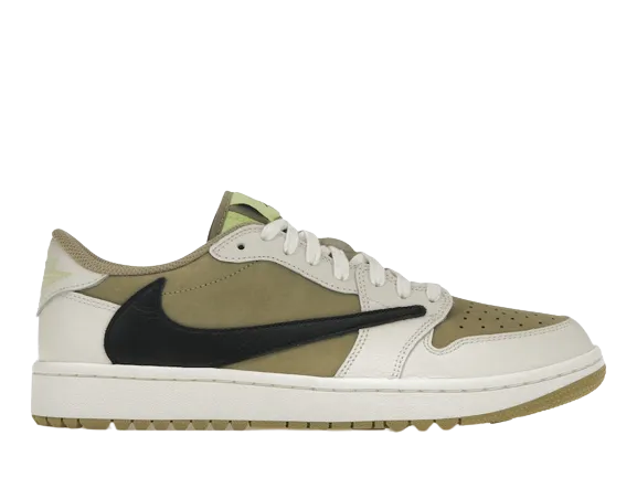 Tough Build AJ1 Low Travis Scott Golf Neutral Olive