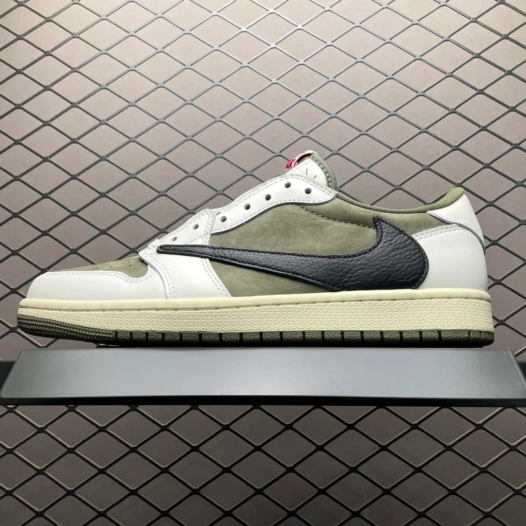 AJ1 Low Travis Scott Medium Olive Ultra-Comfort