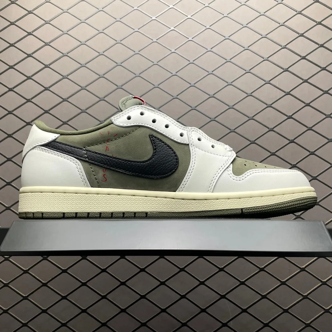 AJ1 Low Travis Scott Medium Olive Ultra-Comfort