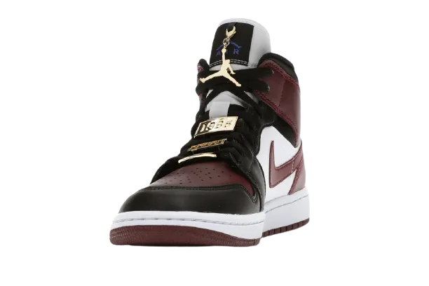 AJ1 Mid Black Dark Beetroot Move With Ease