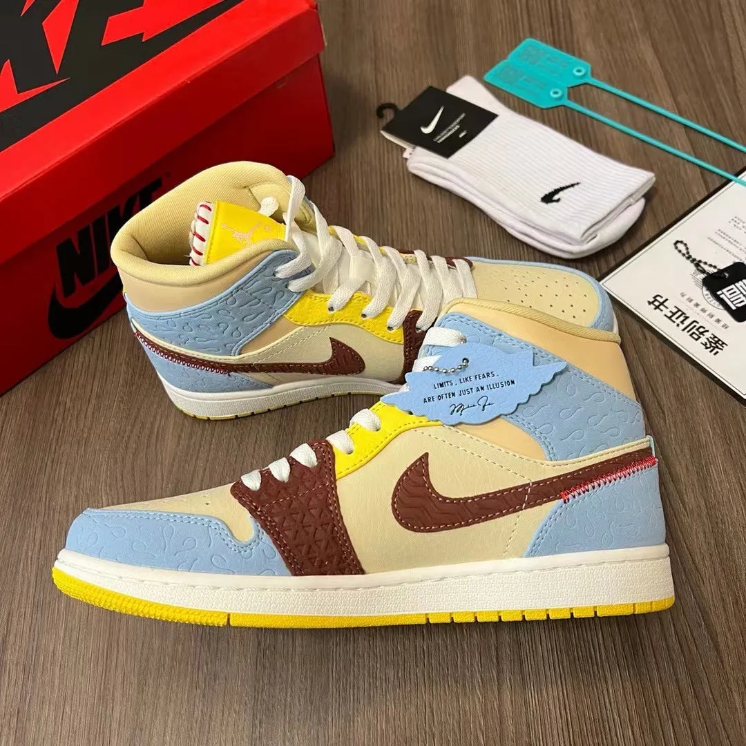 AJ1 Retro Mid SE x Maison Chateau Rouge 'Fearless' Ultimate look