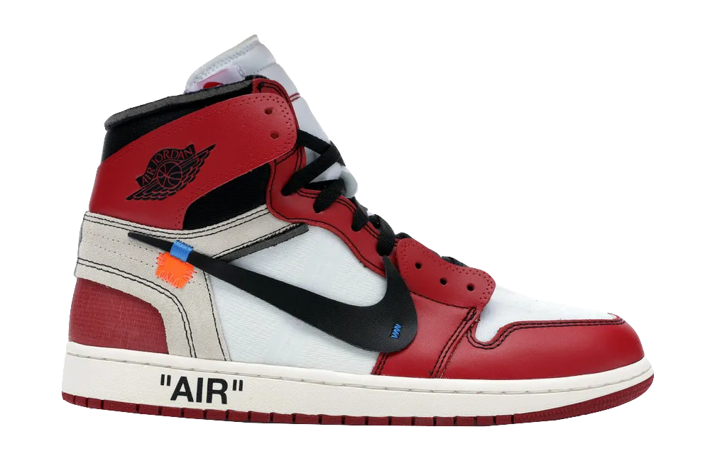 running for cultural events AJ1 X OW Chicago Red