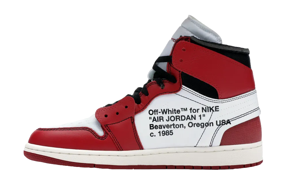 AJ1 X OW Chicago Red Maximum touch