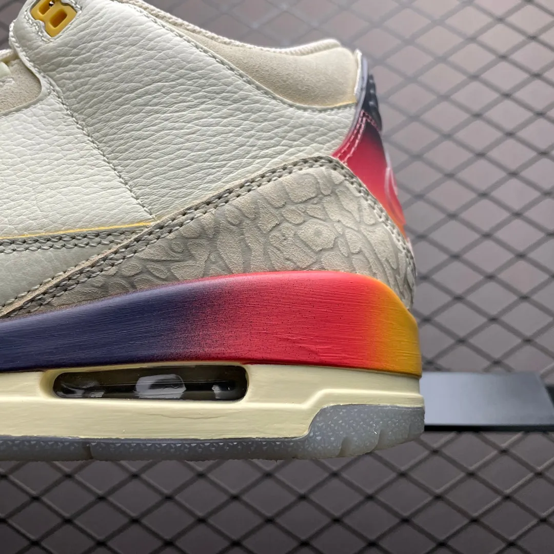 AJ3 x J Balvin Midnight Sunset Bold materials