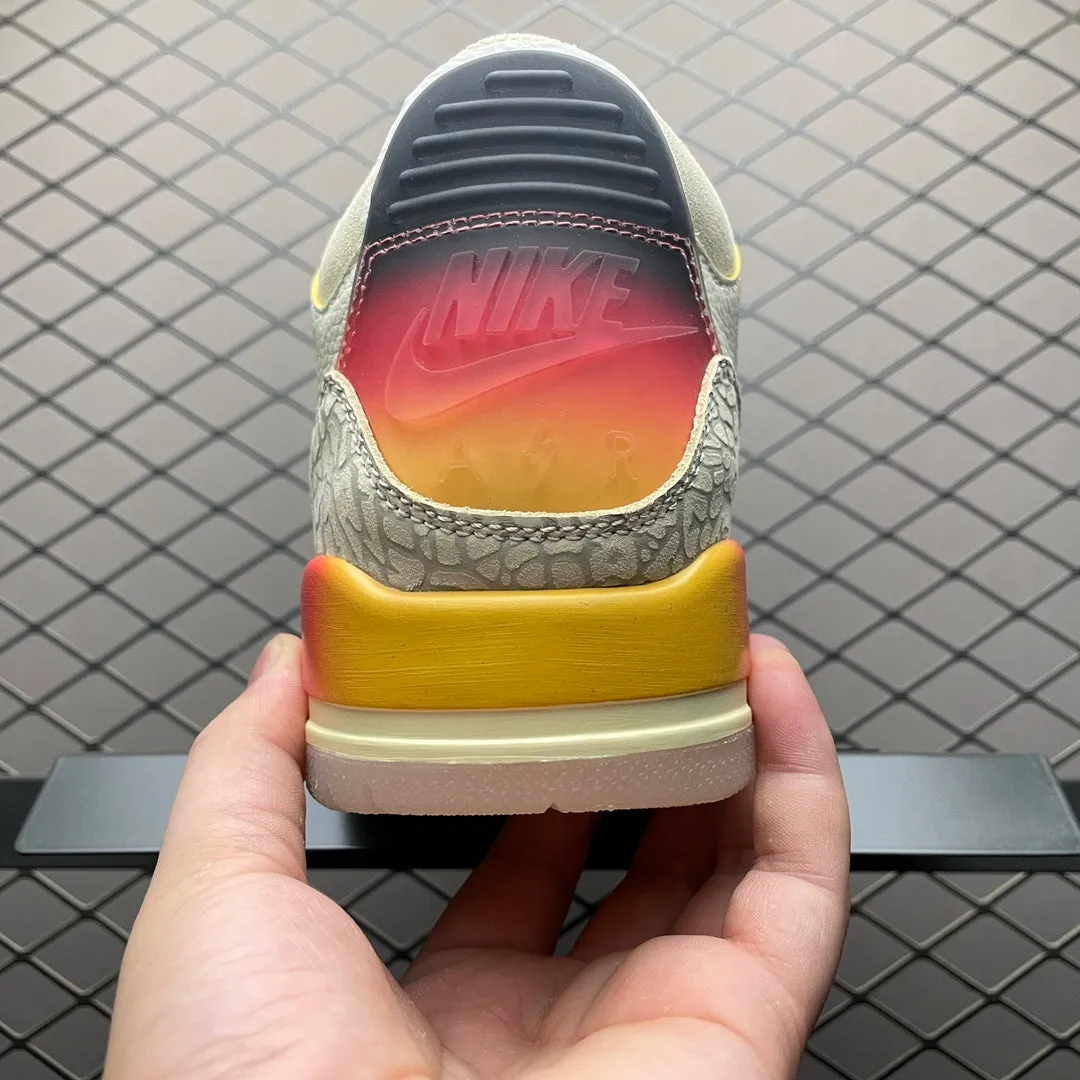 AJ3 x J Balvin Midnight Sunset Bold materials