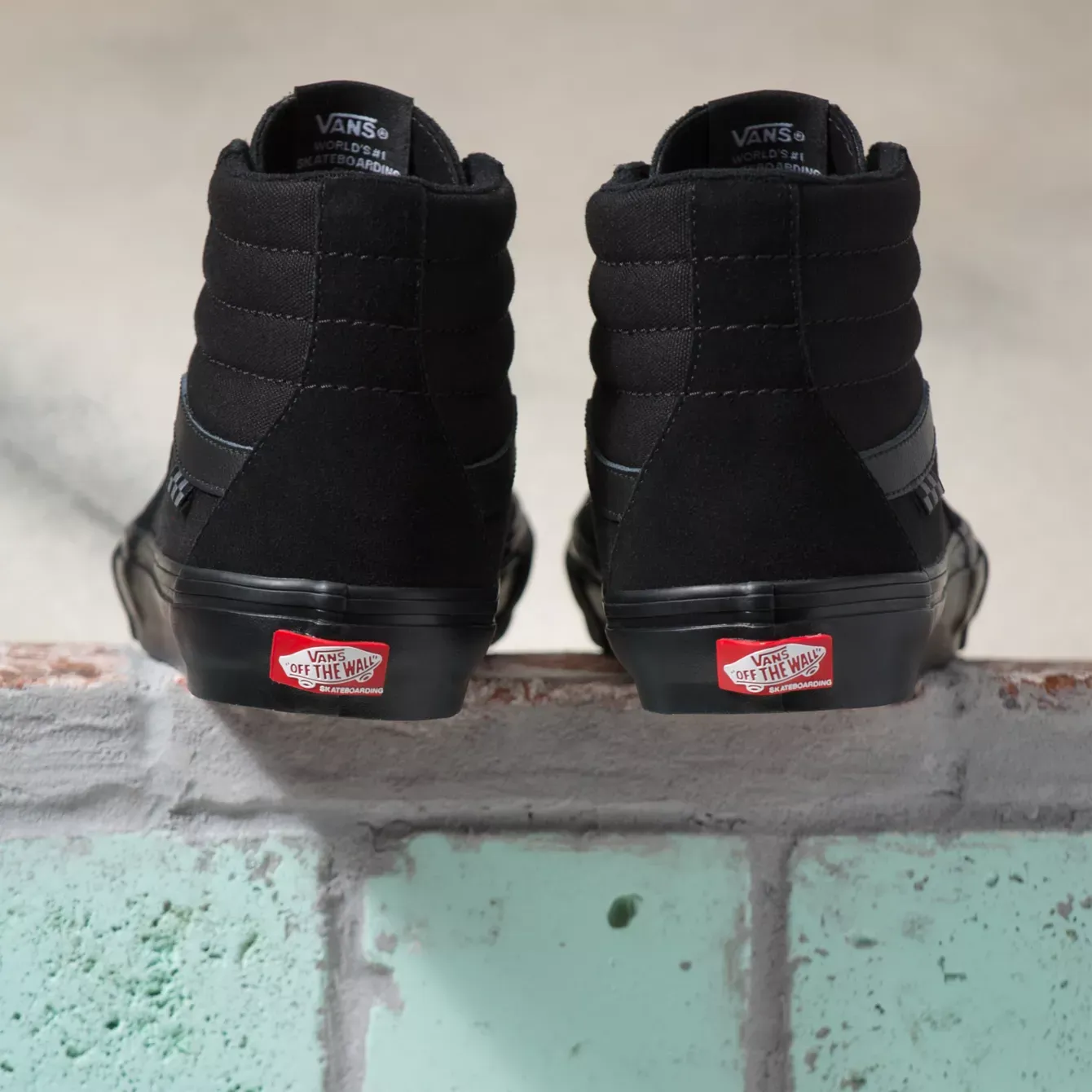 All-Occasion Vans Skate Sk8-Hi Shoes - Black/Black