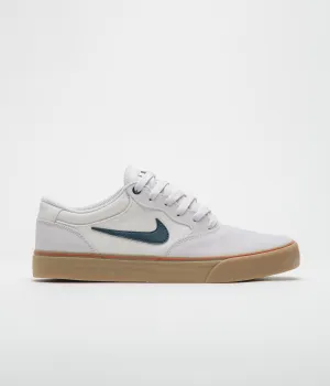 Nike SB Chron 2 Shoes in Vast Grey and Armory Navy and Dark Russet