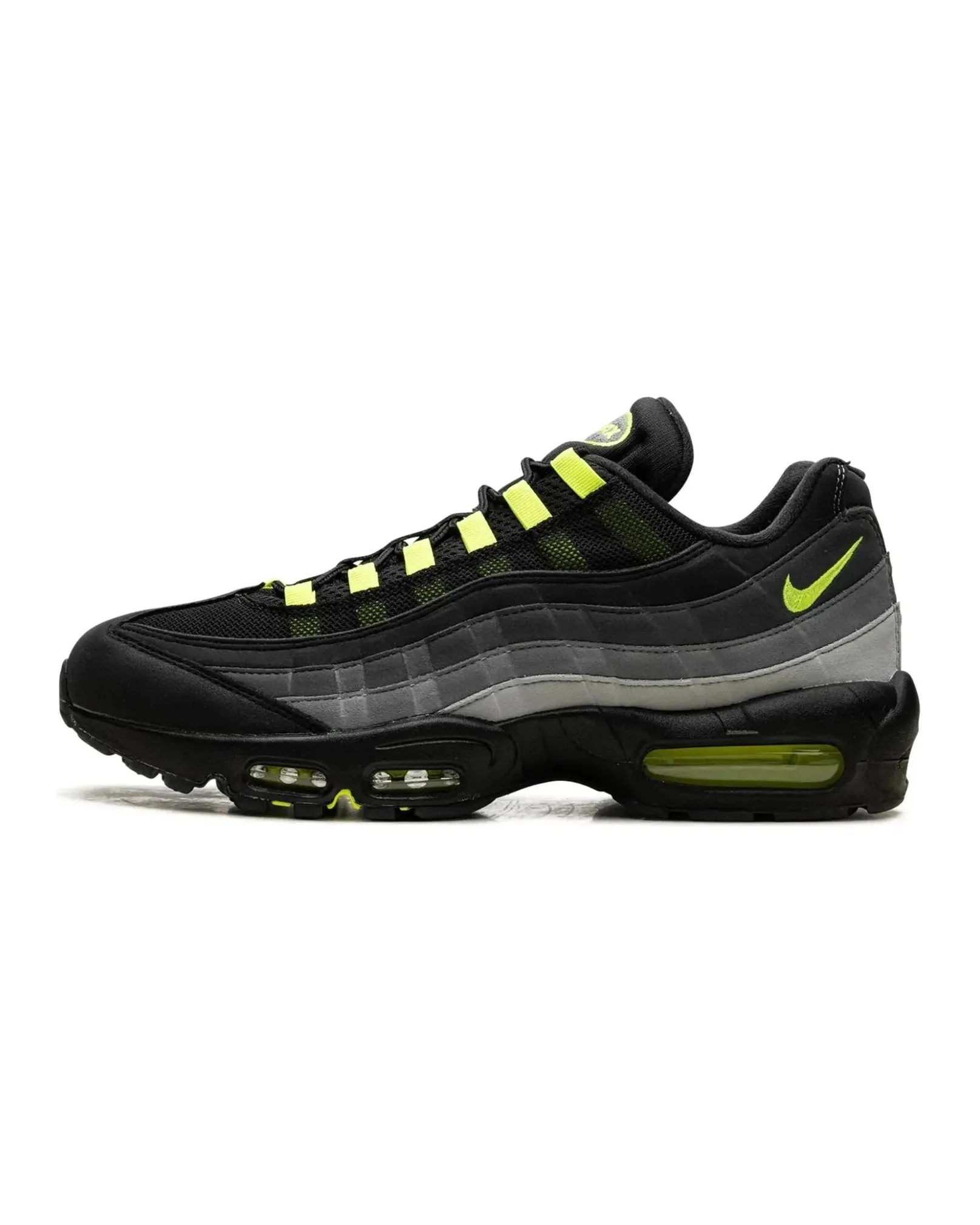 motion control running shoes orthopedic Nike Air Max 95 Black Neon