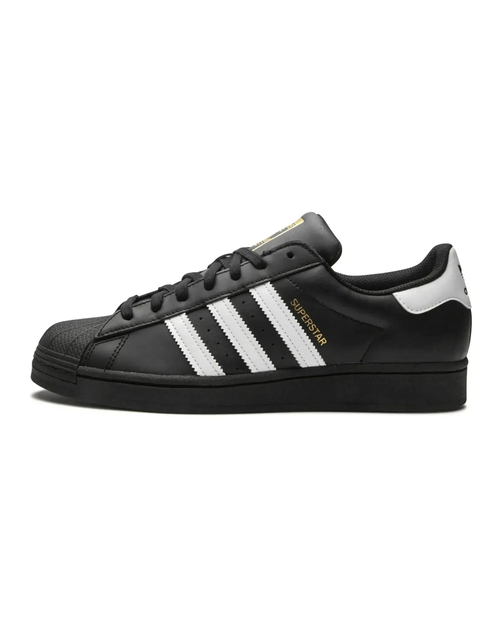 Adidas Superstar Core Black Cloud White Gold Functional Style