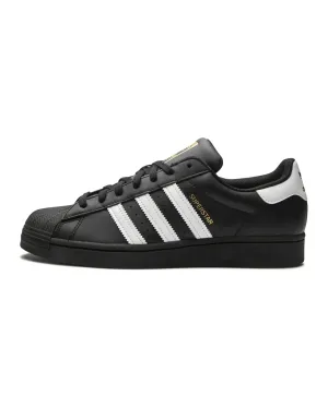 Adidas Superstar Core Black Cloud White Gold Functional Style