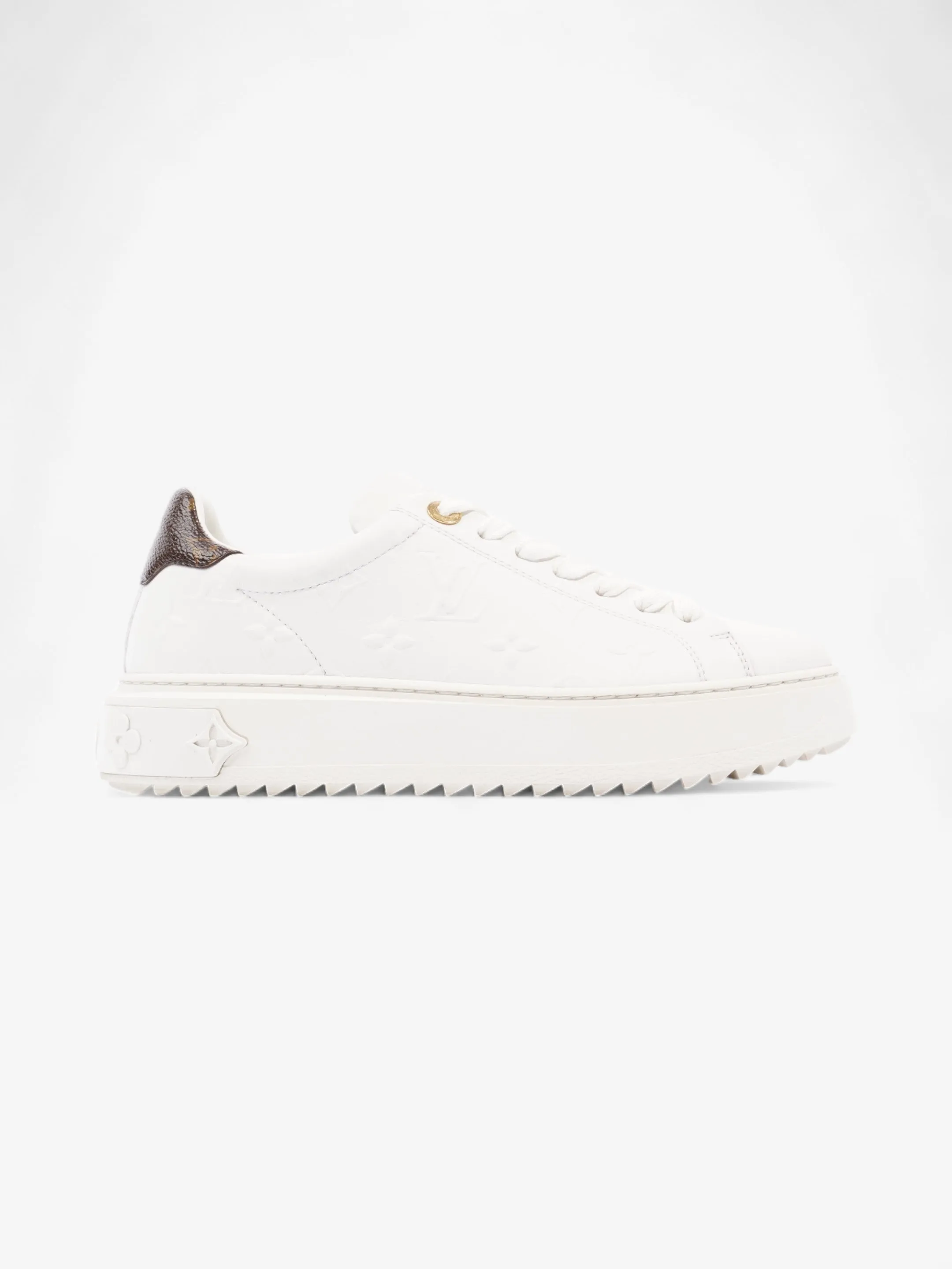 All terrain Louis Vuitton Time Out Sneaker White / Brown Monogram Leather EU 36.5 UK 3.5