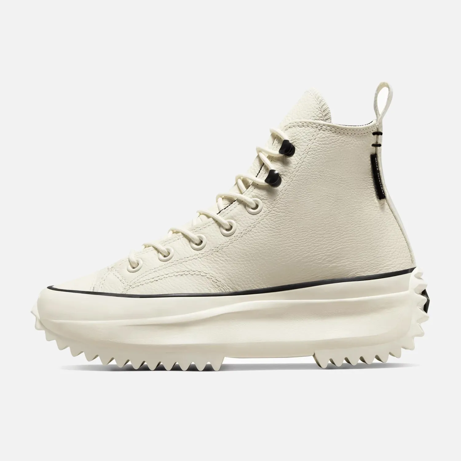 Converse Run Star Hi Hike Cream Leather easy - to - clean insole shoes running in humid weather shoes