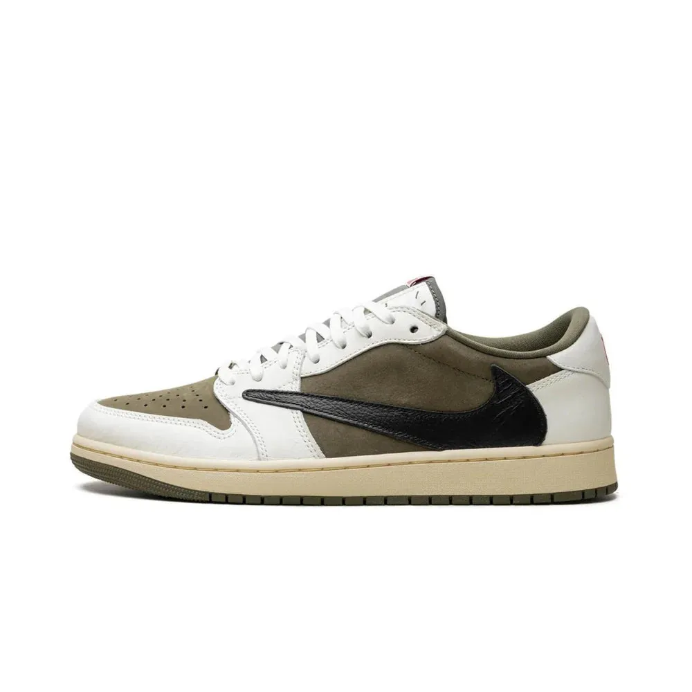 Full Cushion Air Jordan 1 Low OG X Travis scott 'Medium Olive'