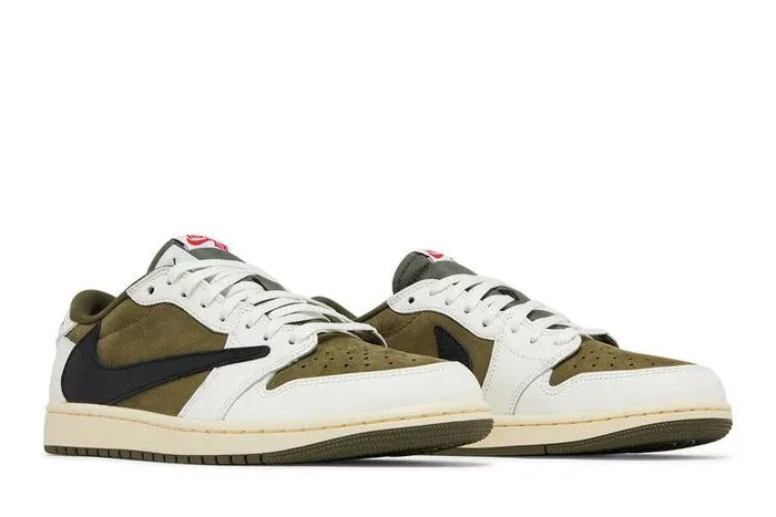 All weather Air Jordan 1 Low OG X Travis scott 'Medium Olive'