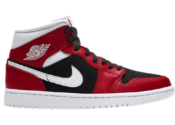 Rubberized Finish Urban Trends AJ1 Mid Gym Red Black