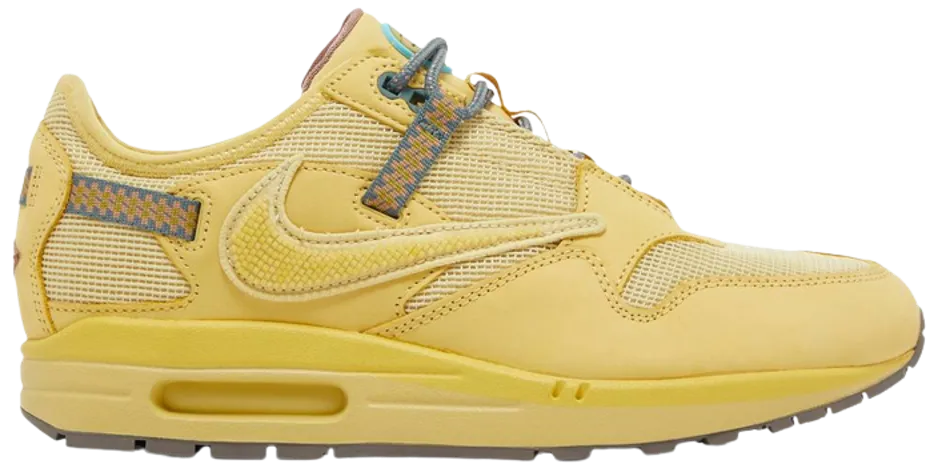 post - race running AM1 x Travis Scott 'Saturn Gold'