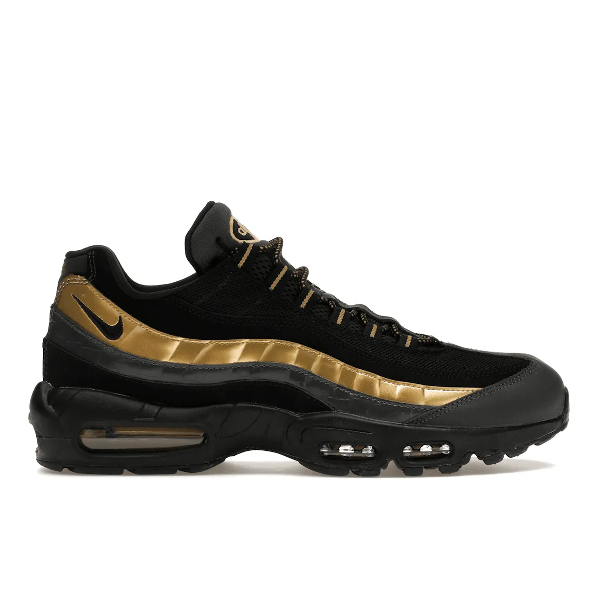 Ankle protection scheme Nike Air Max 95 Black Metallic Gold