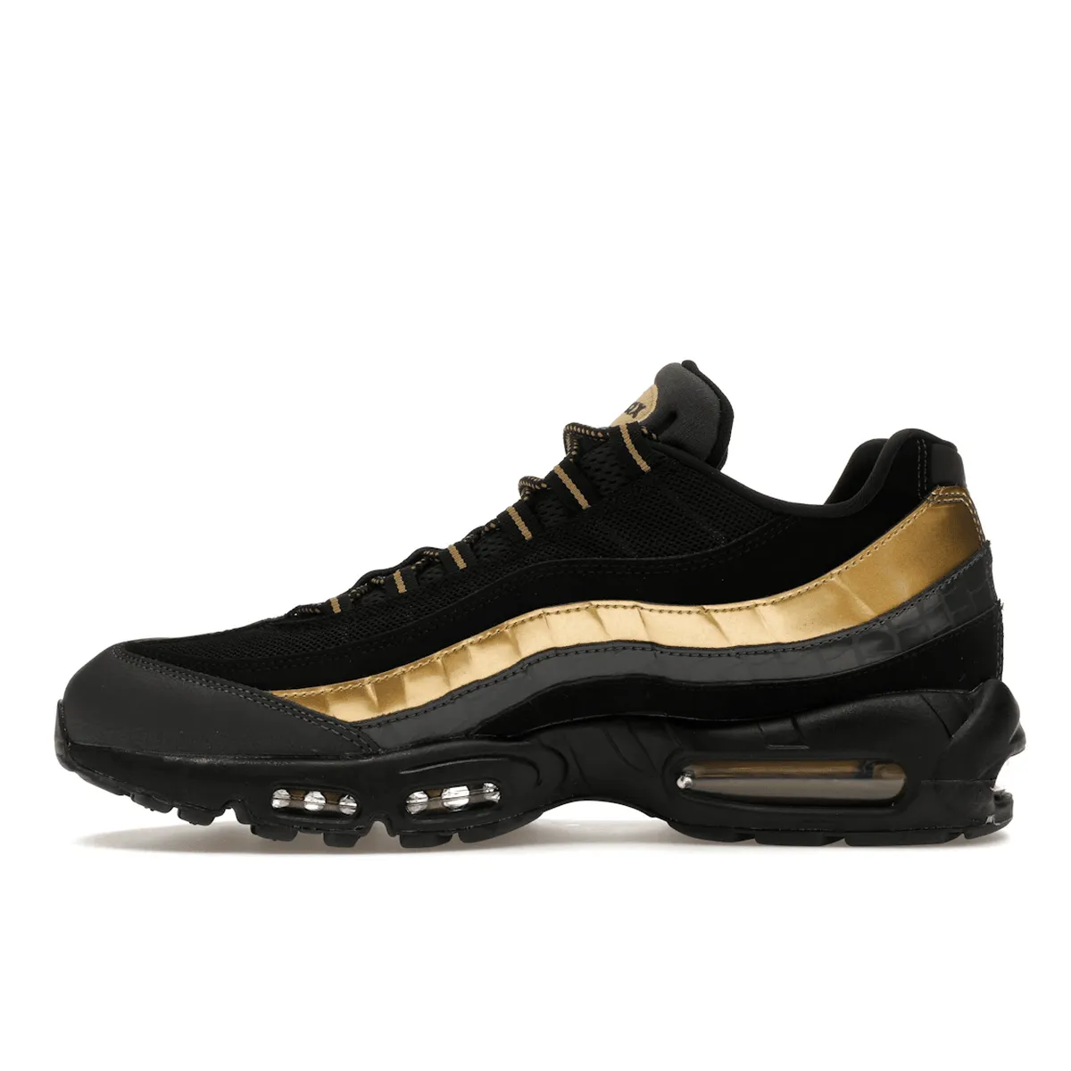 Ankle protection scheme Nike Air Max 95 Black Metallic Gold