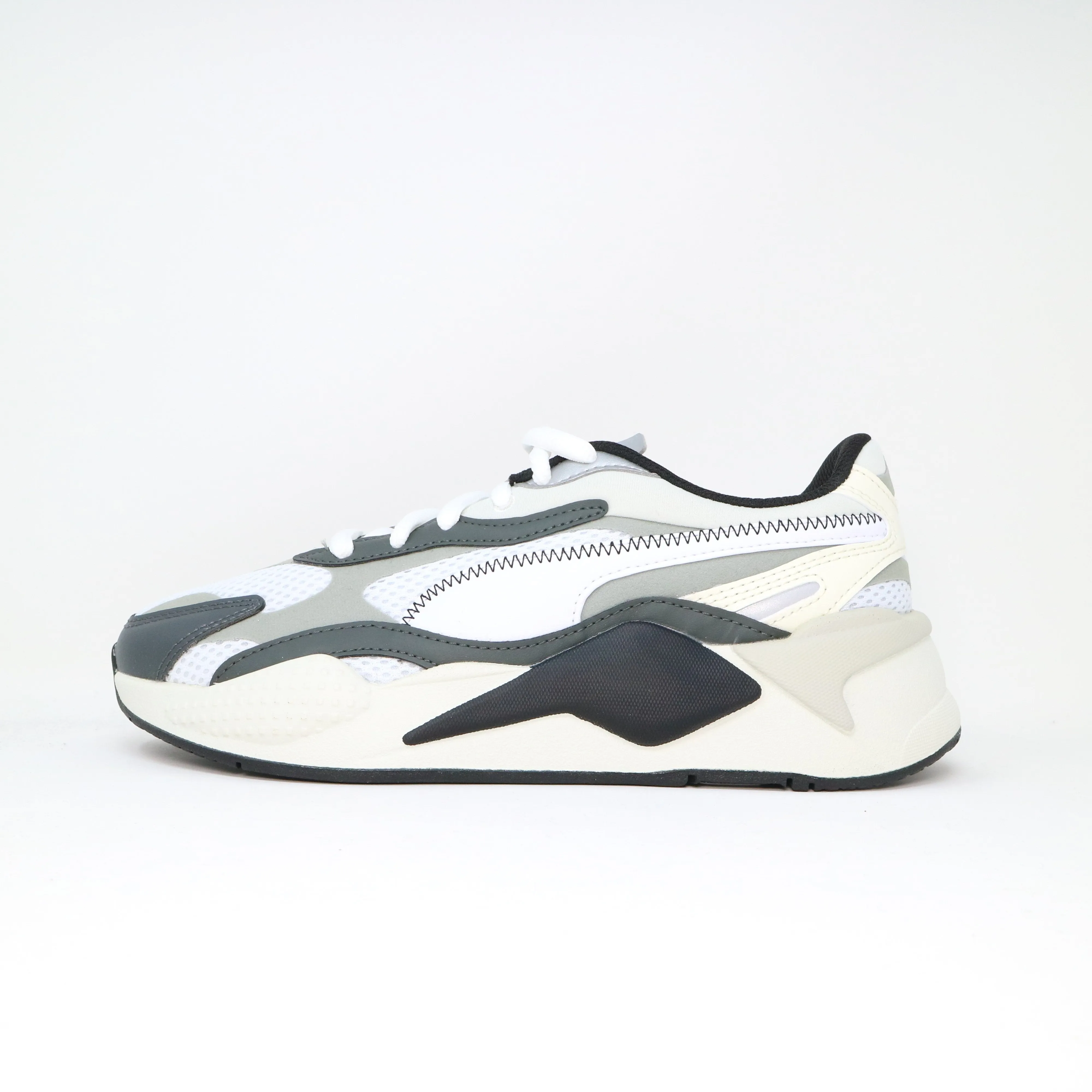 Men's Puma RS-X3 Millenium - White Black Cushioned heel Sturdy Build